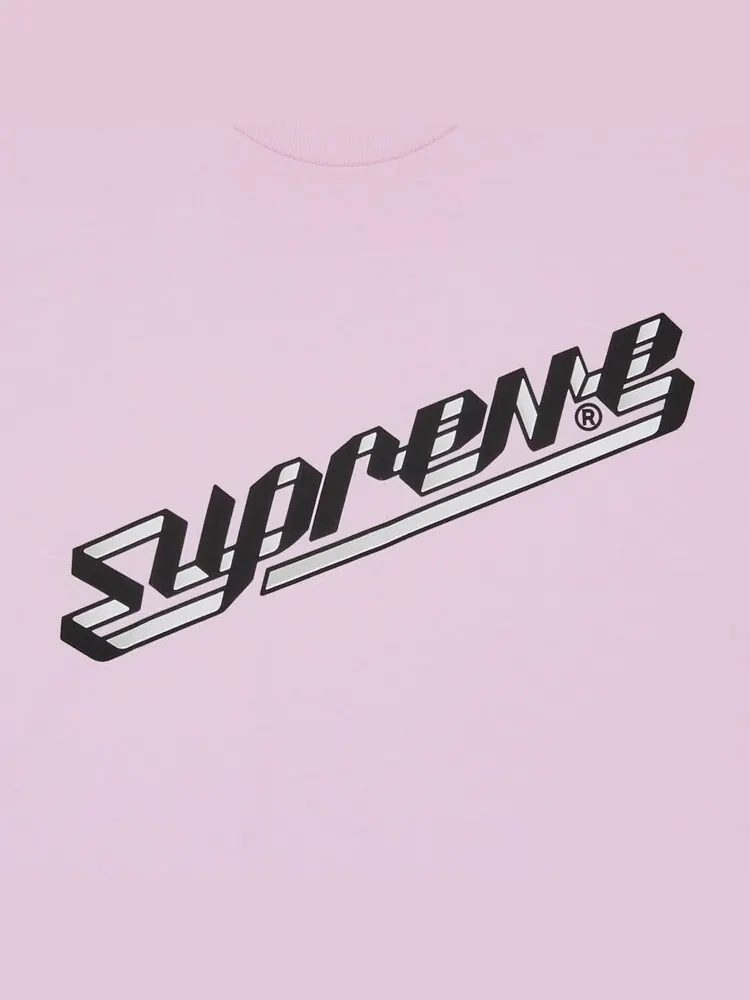 Футболка Supreme Banner 'Light Pink' — изображение 2 из 2, розовый