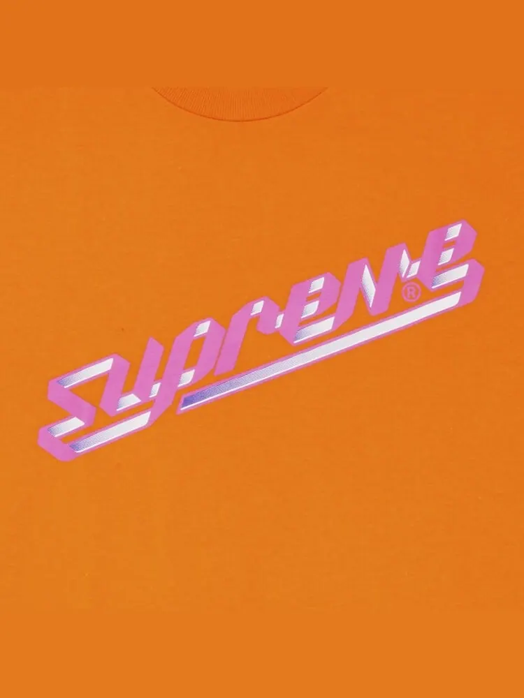 Футболка Supreme Banner 'Orange' — изображение 2 из 2, оранжевый