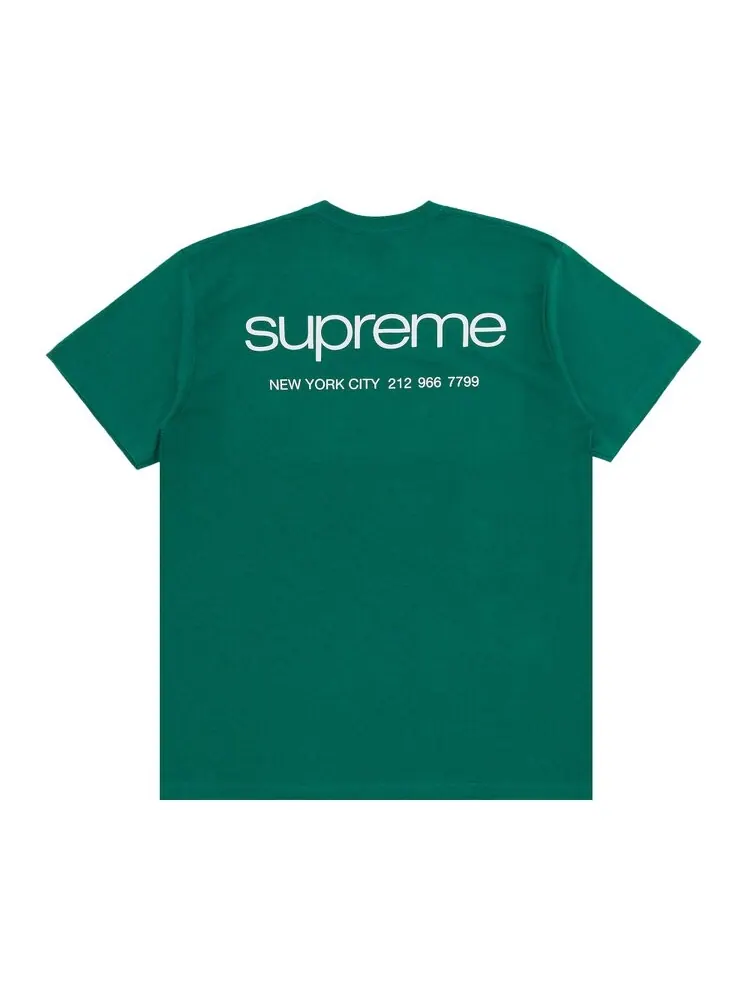 Футболка Supreme NYC 'Light Pine' — изображение 2 из 3, зеленый