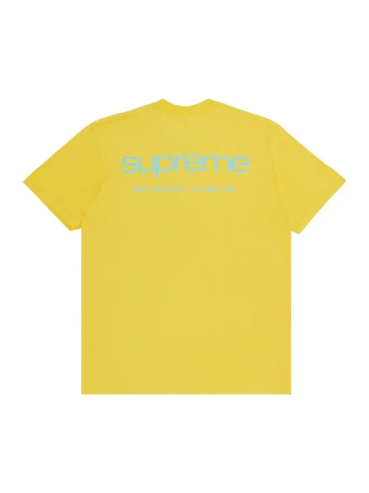 Футболка Supreme NYC 'Yellow' — изображение 2 из 3, желтый