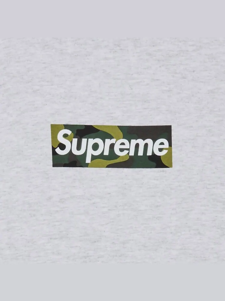 Футболка Supreme Box Logo 'Ash Grey' — изображение 2 из 2, серый