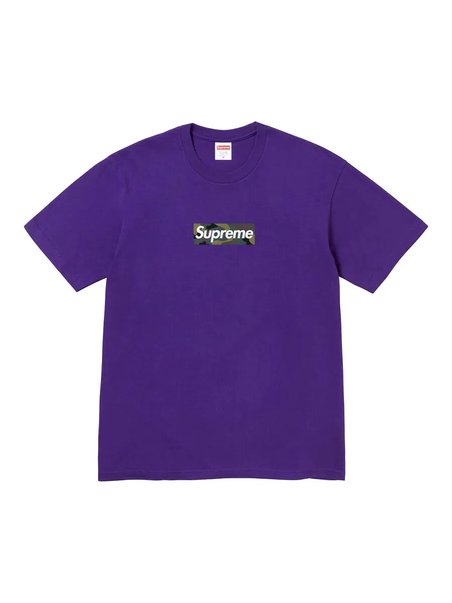 Футболка Supreme Box Logo Tee — изображение 1 из 3, фиолетовый