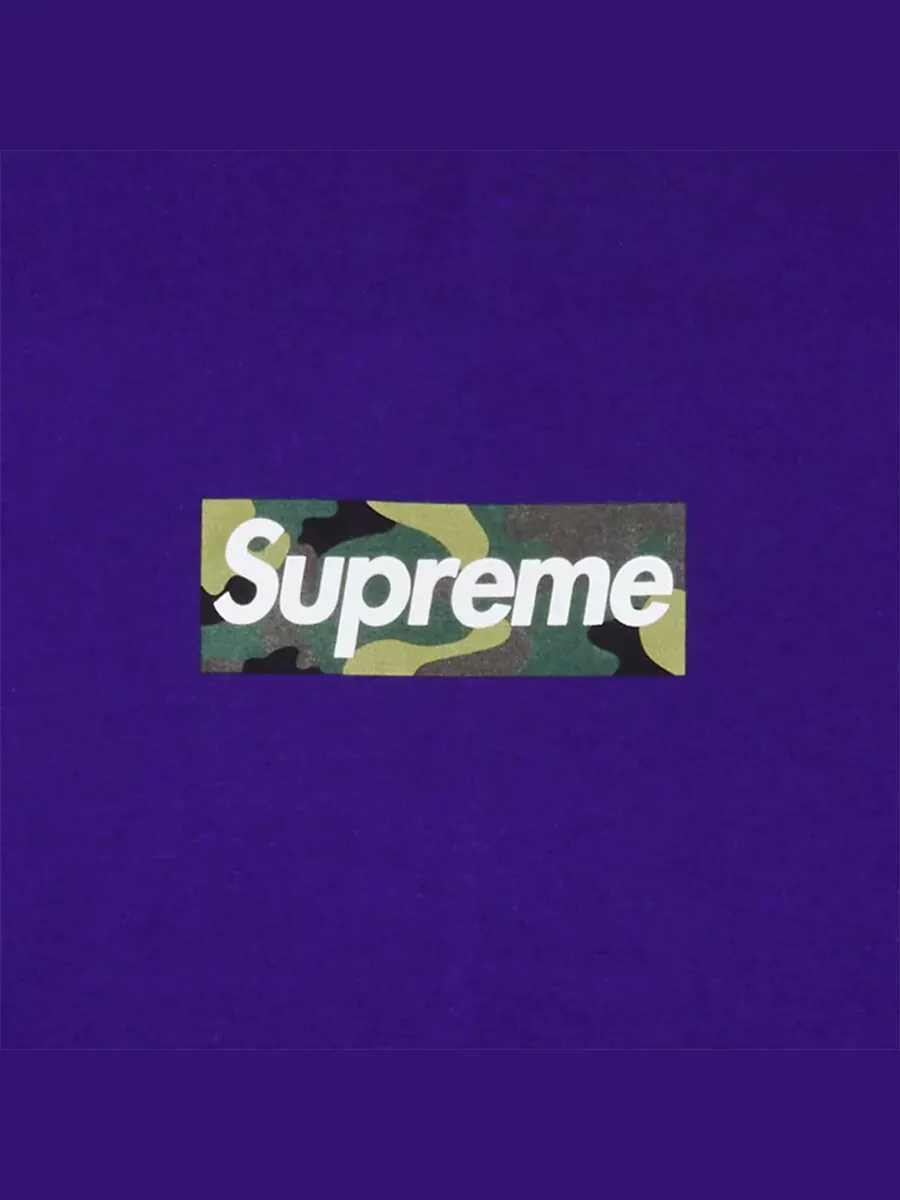 Футболка Supreme Box Logo Tee — изображение 3 из 3, фиолетовый