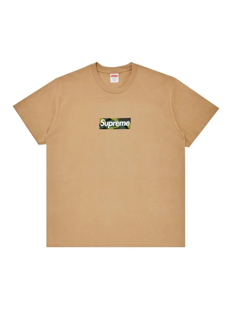 Футболка Supreme Box Logo 'Khaki' — изображение 1 из 2, загар