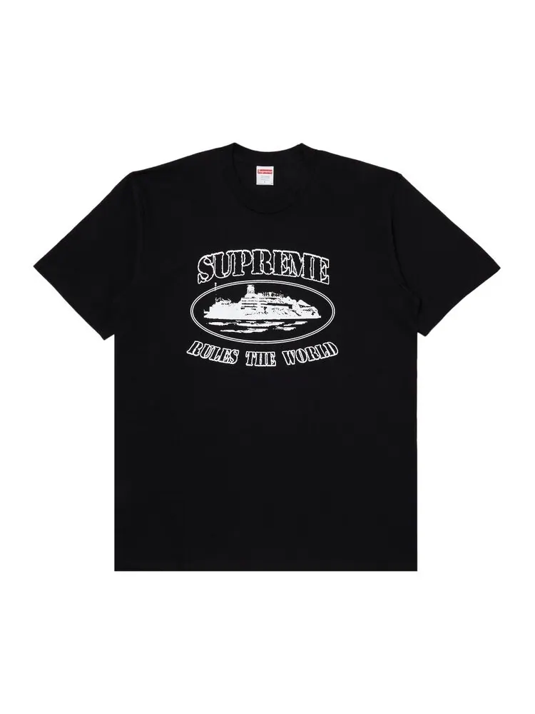 Футболка Supreme x Corteiz Rules The World — изображение 1 из 3, черный