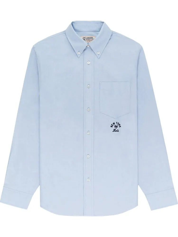 Рубашка Aimé Leon Dore x New York Mets Oxford 'Oxford Blue' — изображение 1 из 1, синий