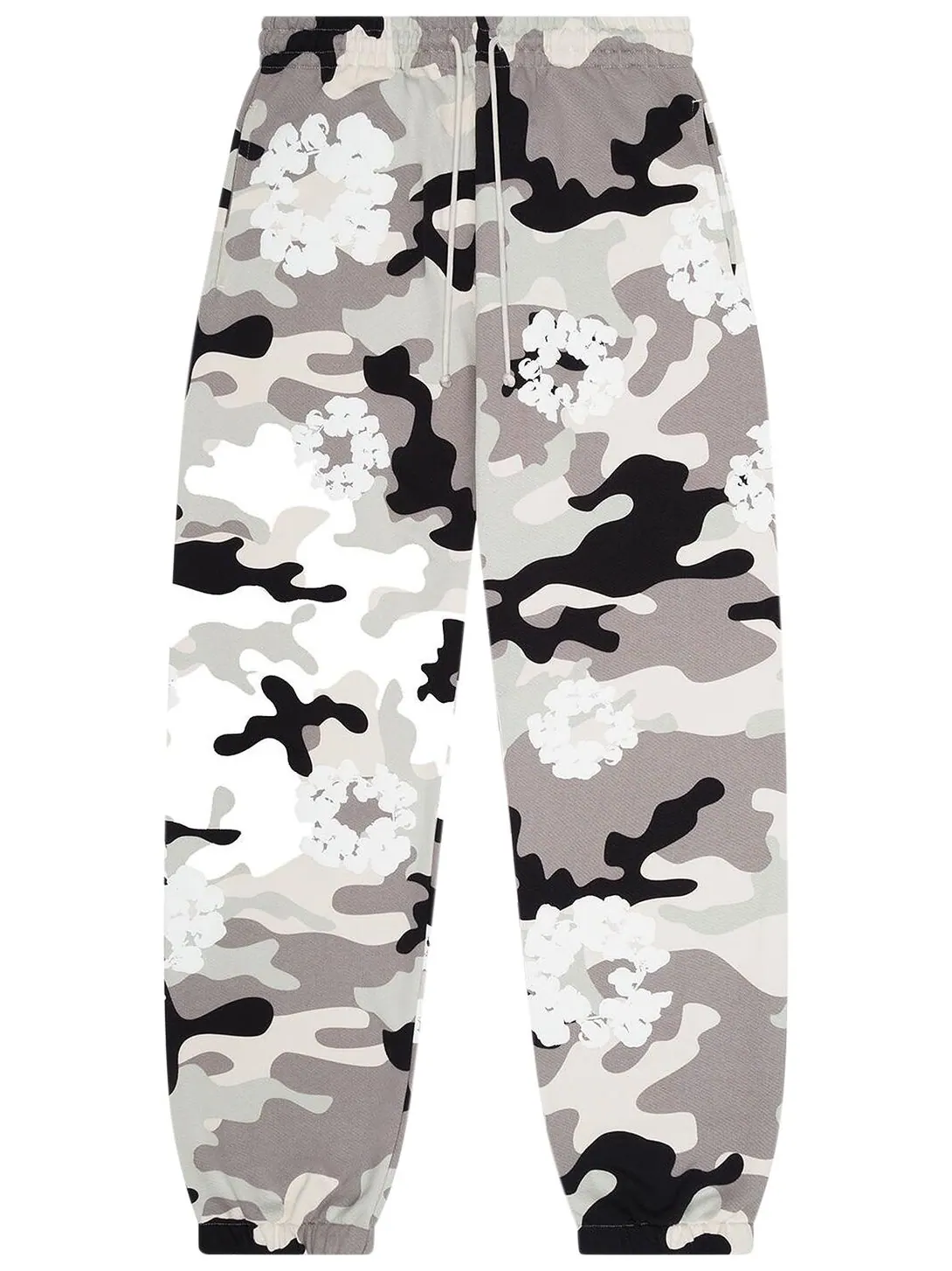 Спортивные штаны Denim Tears Wreath Sweatpant 'White Camo' — изображение 1 из 2, белый