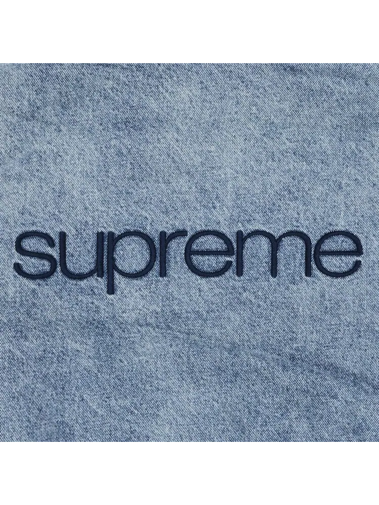 Куртка Supreme Faux Shearling Lined Bomber Jacket — изображение 3 из 3, джинсовый синий