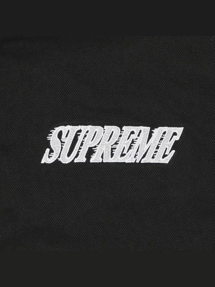 Куртка Supreme x Mitchell & Ness Twill Stadium Jacket — изображение 3 из 3, черный