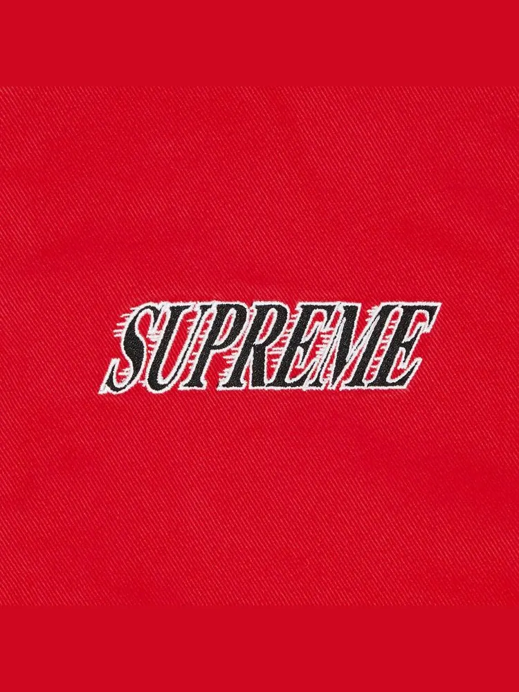 Куртка Supreme x Mitchell & Ness Twill Stadium Jacket 'Red' — изображение 3 из 3, красный