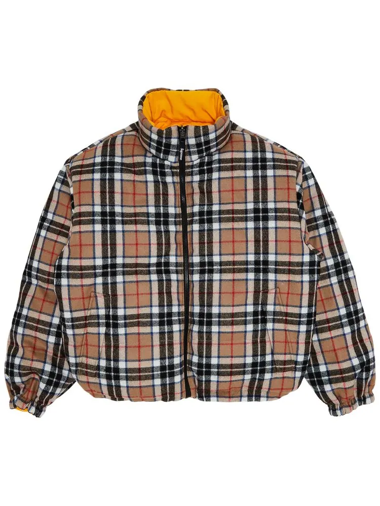 Куртка Supreme Reversible Puffer Jacket 'Yellow' — изображение 4 из 4, желтый