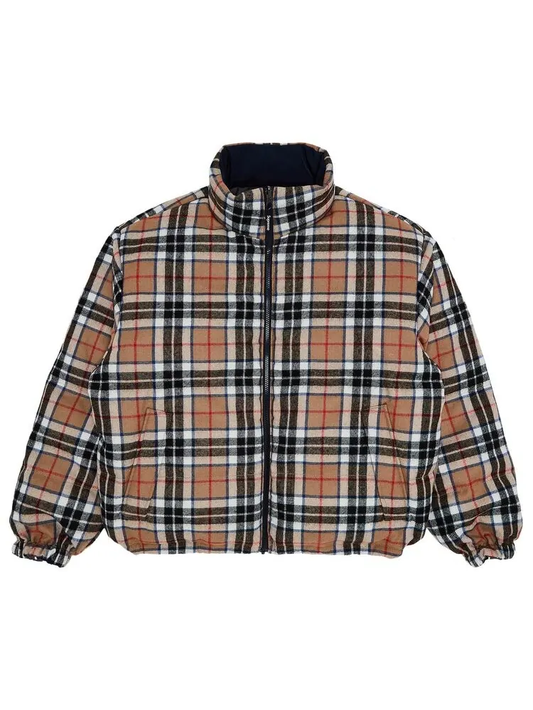 Куртка Supreme Reversible Puffer Jacket Navy — изображение 4 из 5, темно-синий
