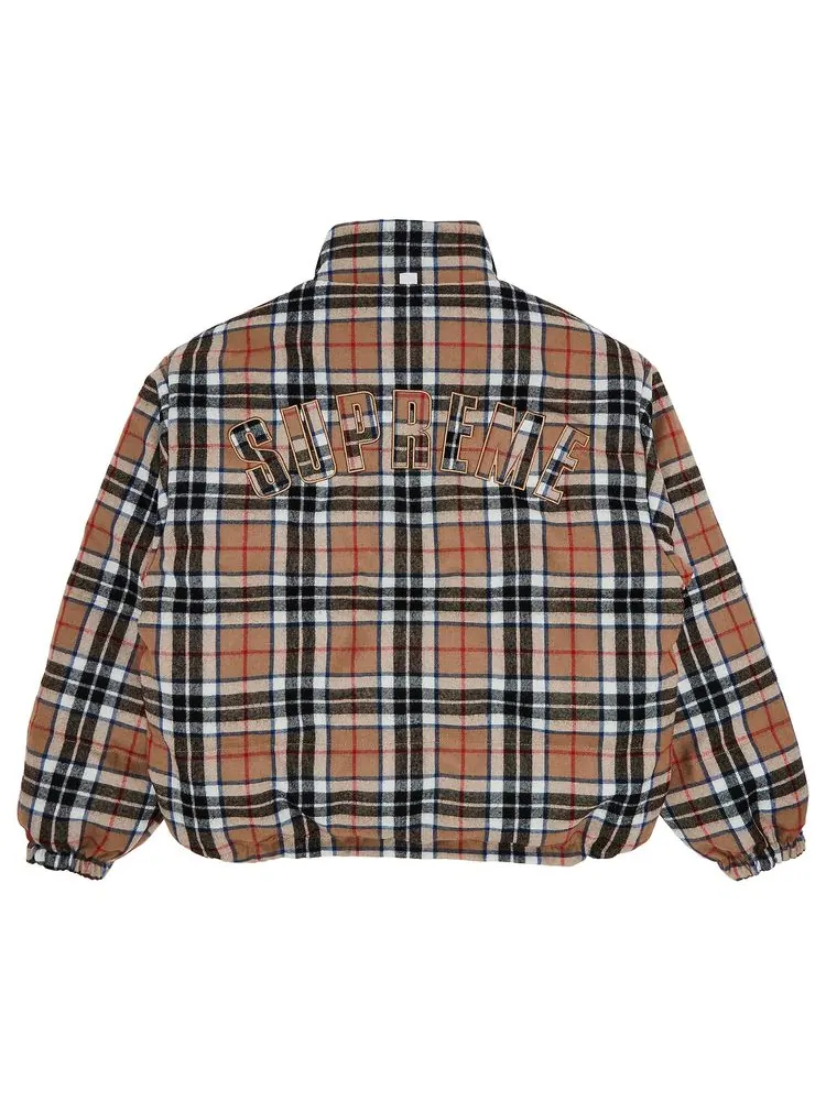Куртка Supreme Reversible Puffer Jacket Navy — изображение 5 из 5, темно-синий
