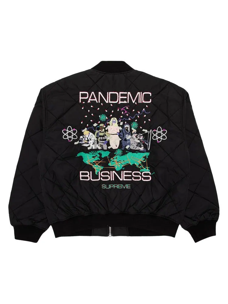 Куртка Supreme AOI Quilted Work Jacket — изображение 2 из 3, черный