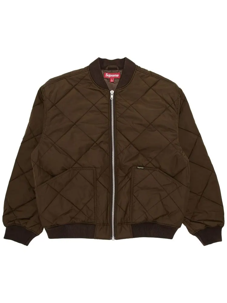 Куртка Supreme AOI Quilted Work Jacket 'Brown' — изображение 1 из 3, коричневый