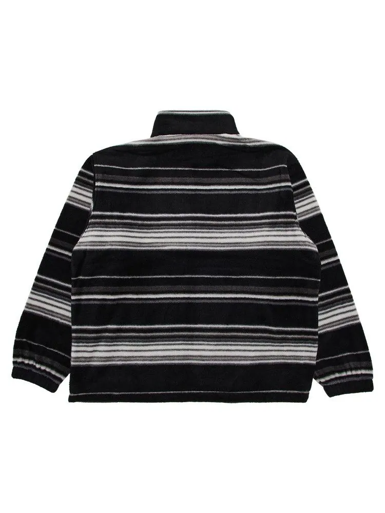 Куртка Supreme Stripe Zip Up Fleece Jacket — изображение 2 из 3, черный