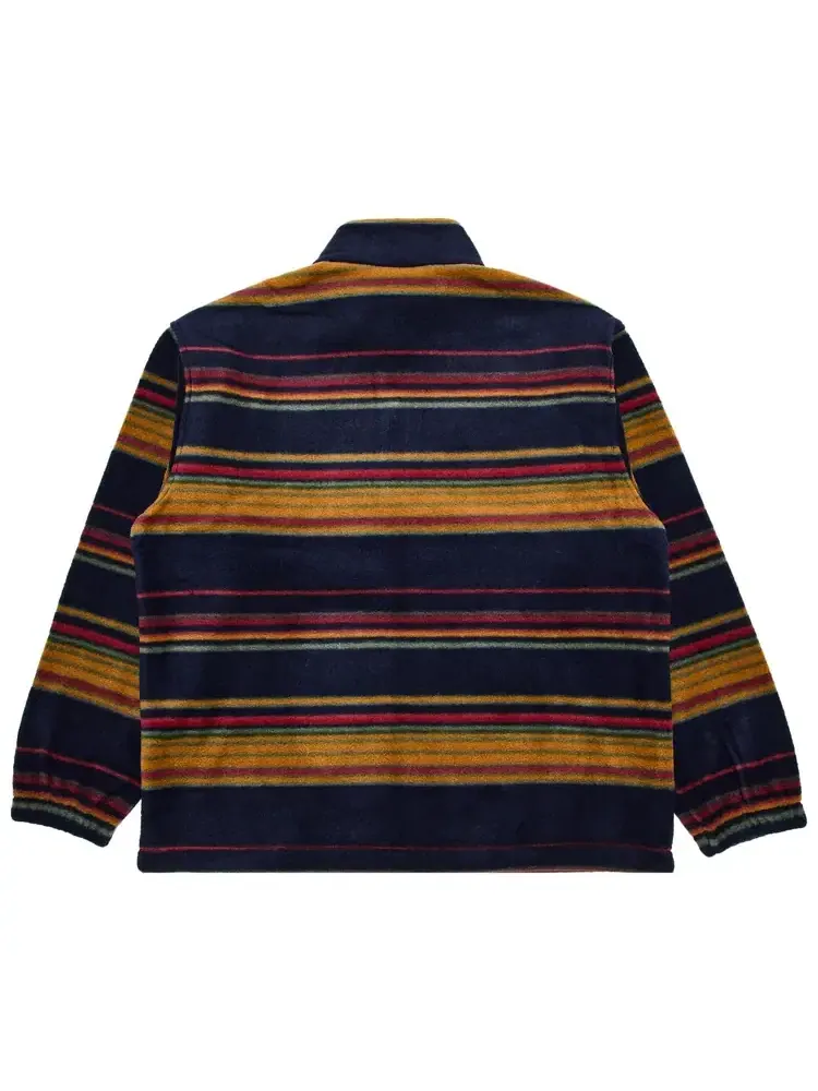 Флисовая куртка в полоску на молнии Supreme — изображение 2 из 3, синий
