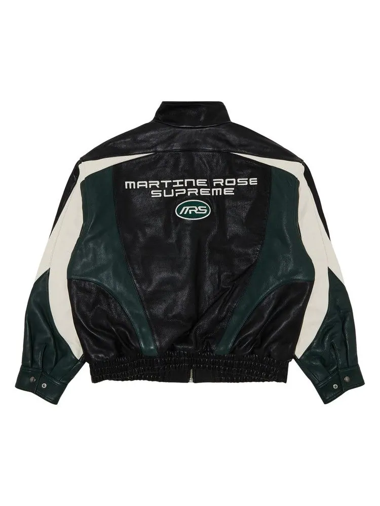 Куртка Supreme x Martine Rose Leather Jacket — изображение 2 из 3, черный