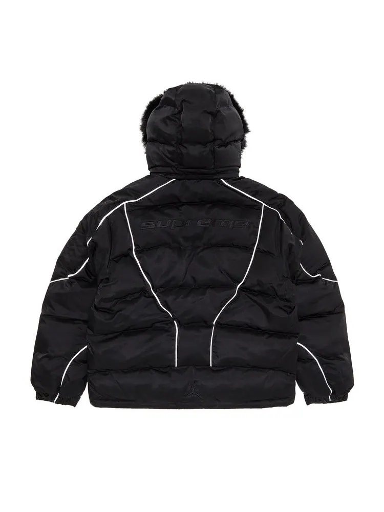 Куртка Supreme x Jordan Puffer Jacket — изображение 2 из 3, черный