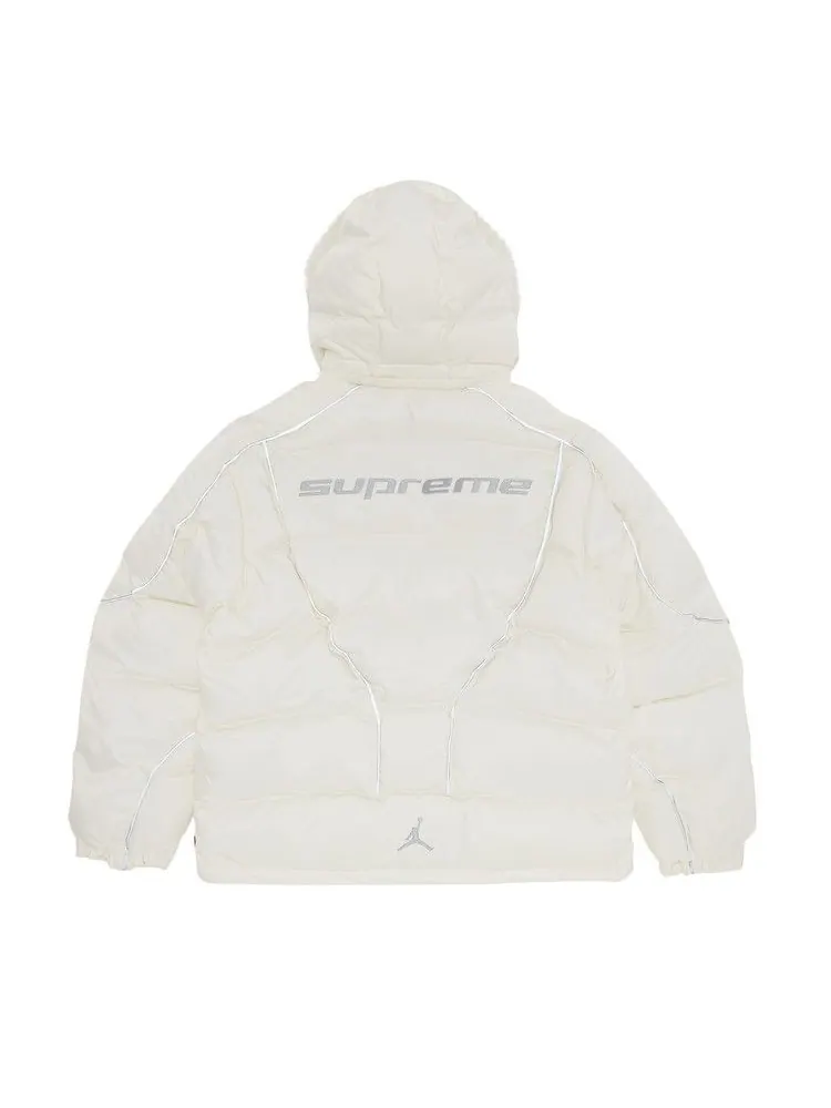 Куртка Supreme x Jordan Puffer Jacket — изображение 2 из 3, белый