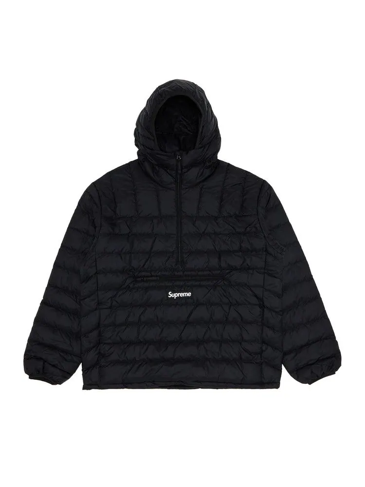 Куртка Supreme Micro Down Half Zip Hooded Pullover — изображение 1 из 3, черный