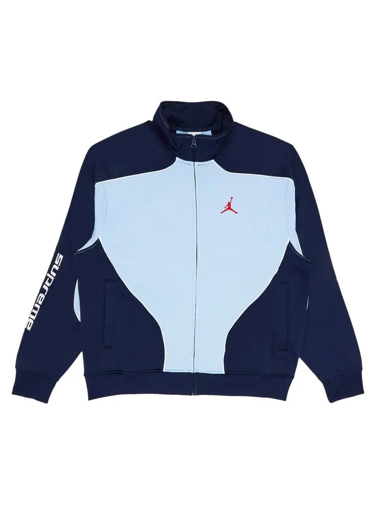 Спортивная куртка Supreme x Jordan Tricot Track Jacket — изображение 1 из 3, светлый синий