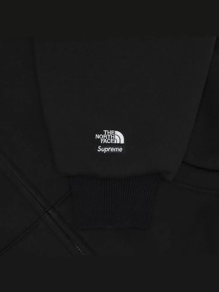 Толстовка Supreme x The North Face Down Filled Zip Up Hooded Sweatshirt — изображение 3 из 3, черный
