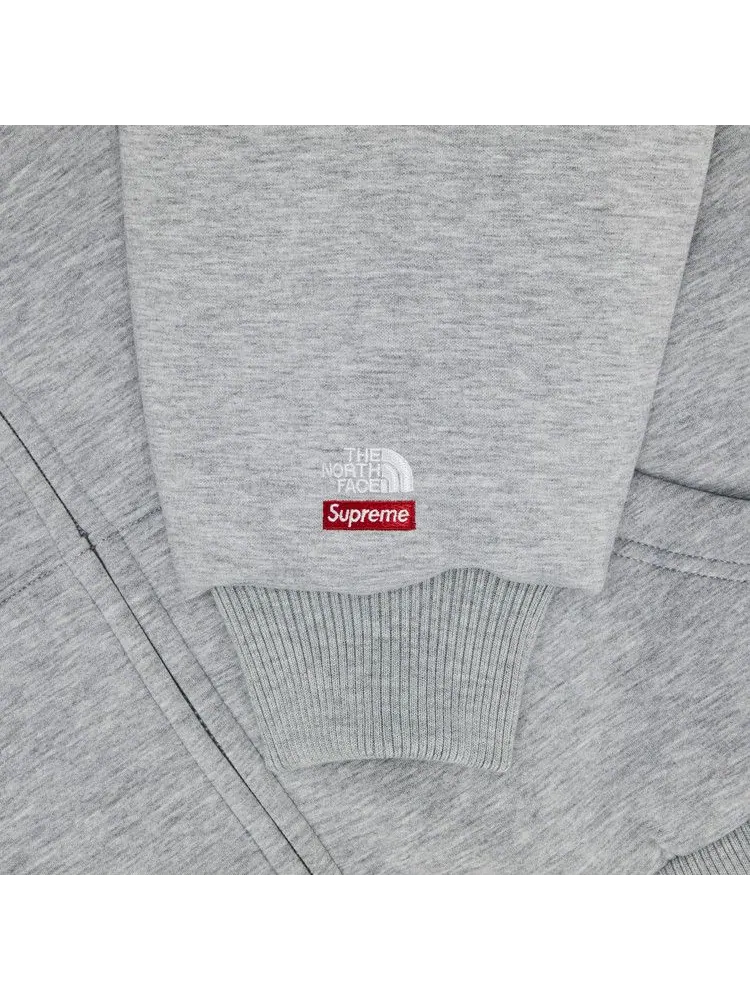 Толстовка Supreme x The North Face Down Filled Zip Up Hooded Sweatshirt — изображение 3 из 3, серый