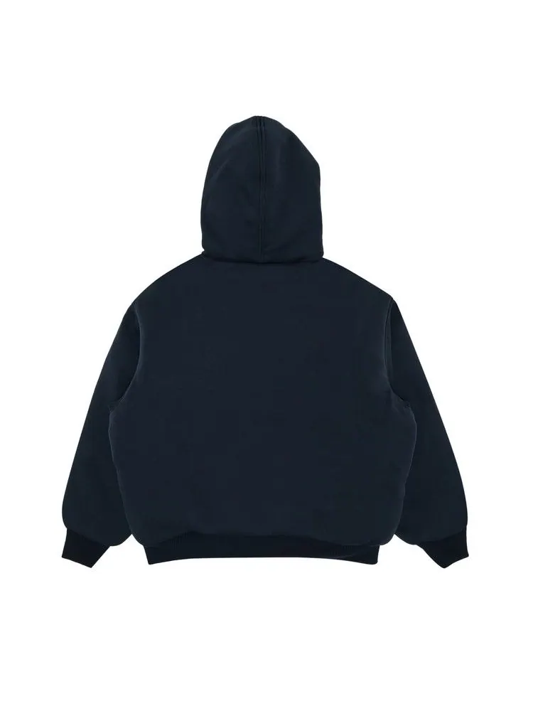 Толстовка Supreme x The North Face Down Filled Zip Up Hooded Sweatshirt — изображение 2 из 3, темно-синий