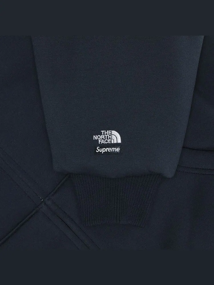 Толстовка Supreme x The North Face Down Filled Zip Up Hooded Sweatshirt — изображение 3 из 3, темно-синий