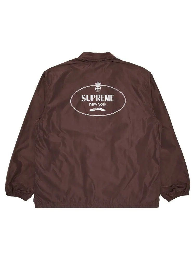 Куртка Supreme Crest Coaches Jacket 'Brown' — изображение 2 из 3, коричневый