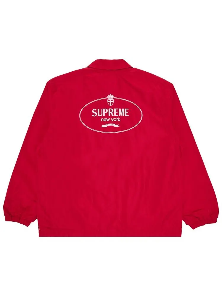 Куртка Supreme Crest Coaches Jacket Red — изображение 2 из 3, красный