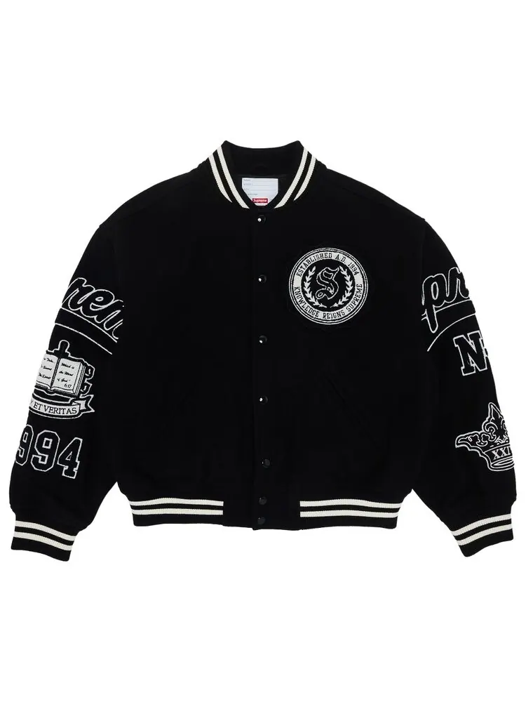 Куртка Supreme Veritas Varsity Jacket — изображение 1 из 3, черный