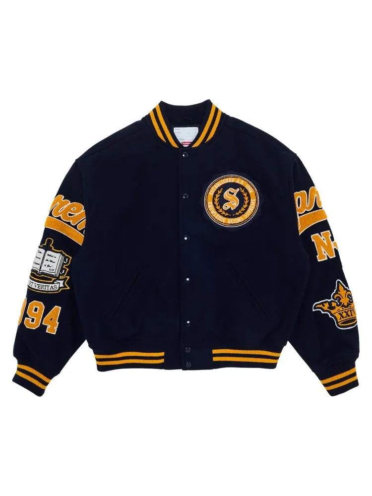 Куртка Supreme Veritas Varsity Jacket — изображение 1 из 3, темно-синий