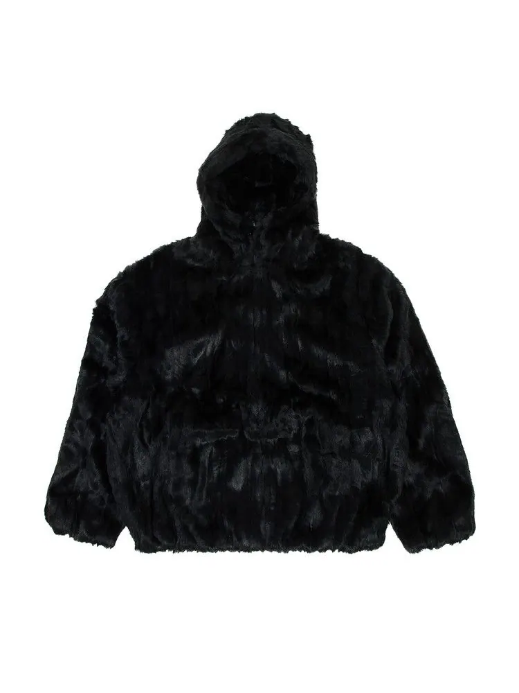 Куртка Supreme Faux Fur Hooded Jacket — изображение 1 из 3, черный