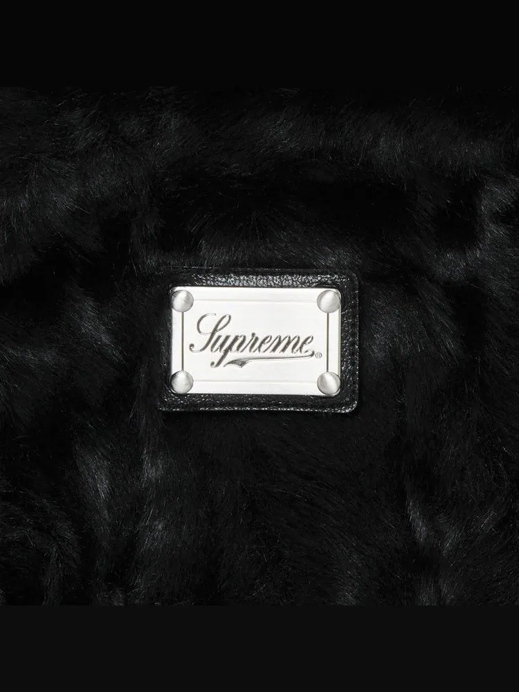 Куртка Supreme Faux Fur Hooded Jacket — изображение 3 из 3, черный