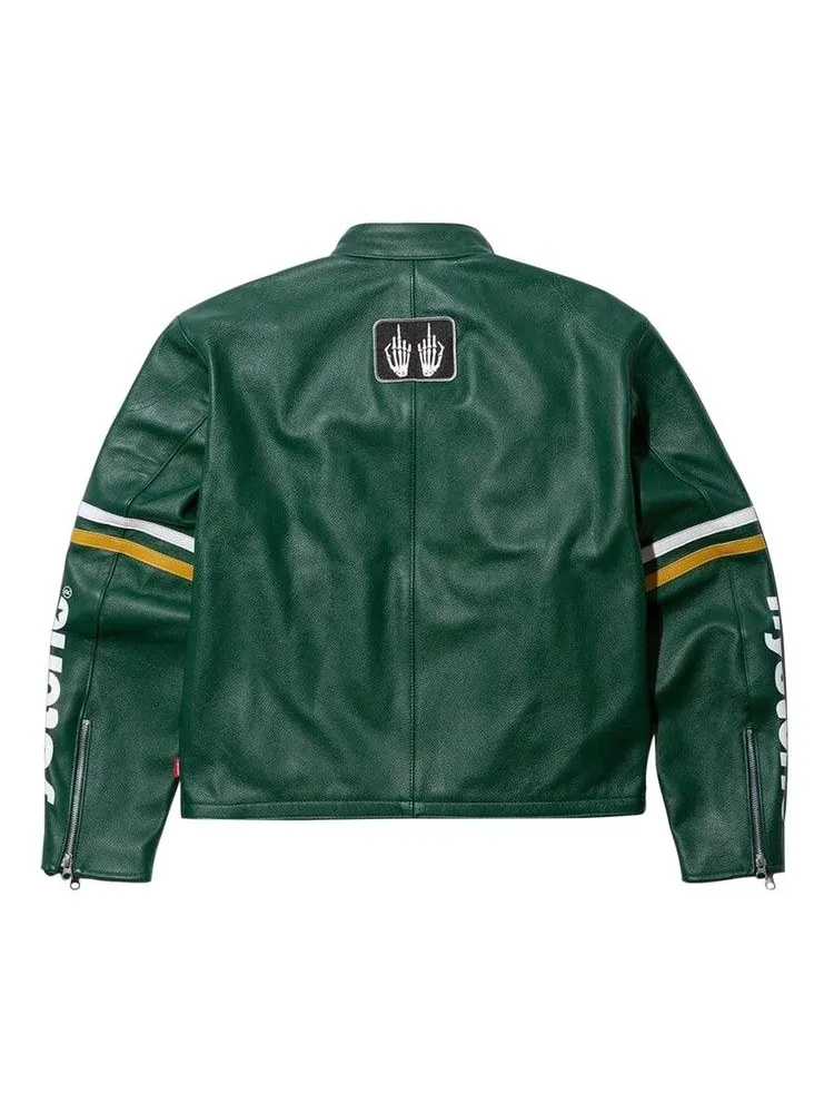 Куртка Supreme x HYSTERIC GLAMOUR x Vanson Leather Jacket — изображение 2 из 2, зеленый