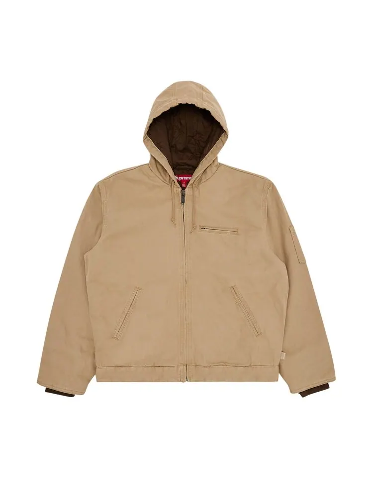 Куртка Supreme x Thrasher Hooded Work Jacket 'Tan' — изображение 1 из 3, бежевый