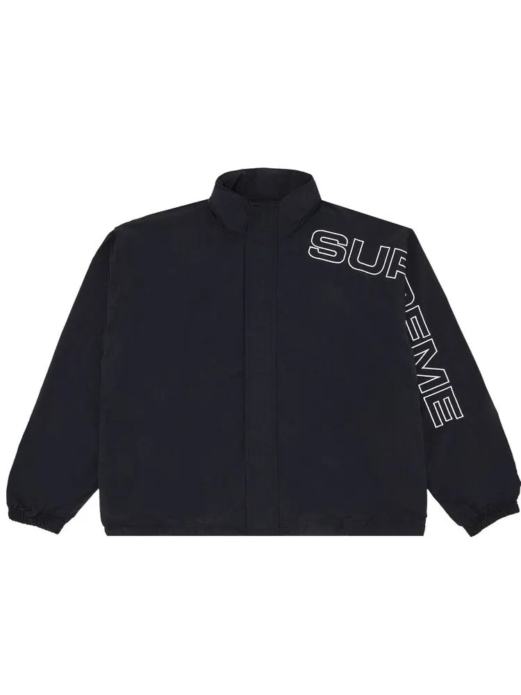 Спортивная куртка Supreme Spellout Embroidered Track Jacket — изображение 1 из 3, черный