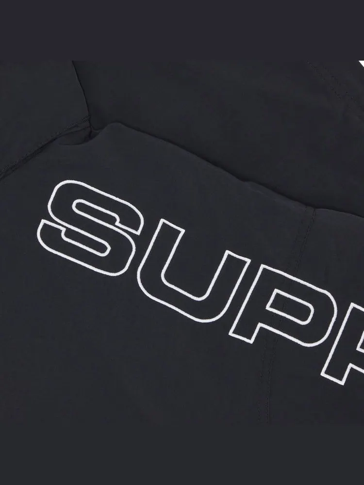 Спортивная куртка Supreme Spellout Embroidered Track Jacket — изображение 3 из 3, черный