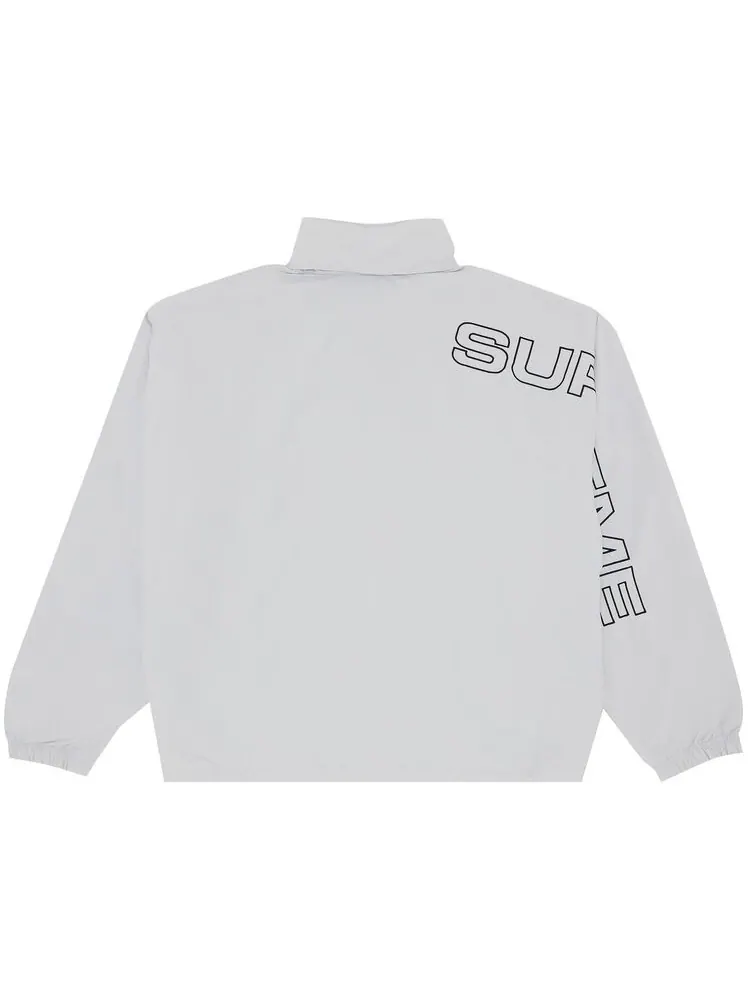 Куртка Supreme Spellout Embroidered Track Jacket Grey — изображение 2 из 3, серый