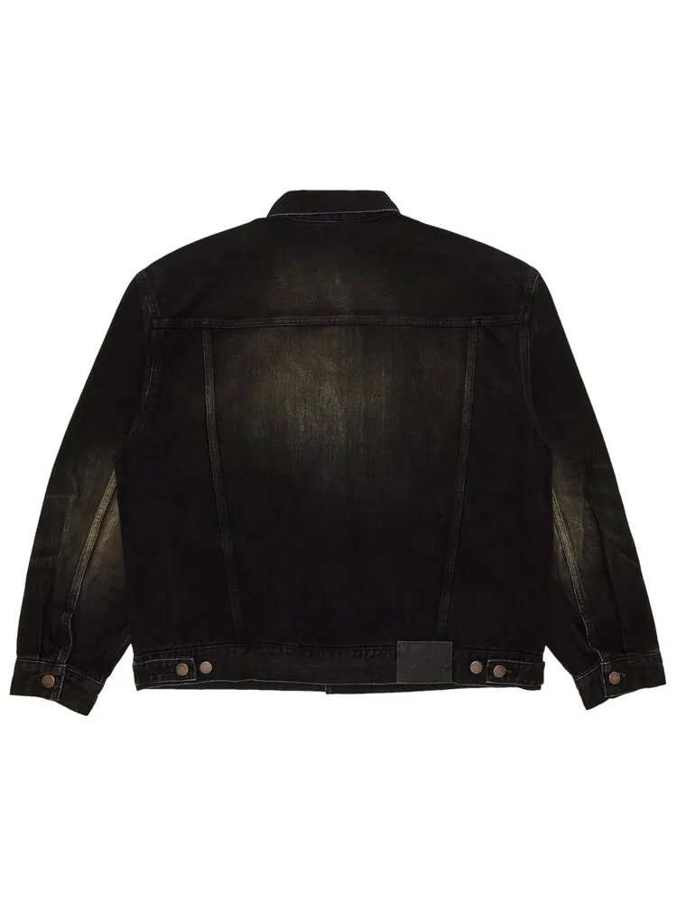 Куртка Supreme Distressed Selvedge Trucker Jacket — изображение 2 из 3, черный