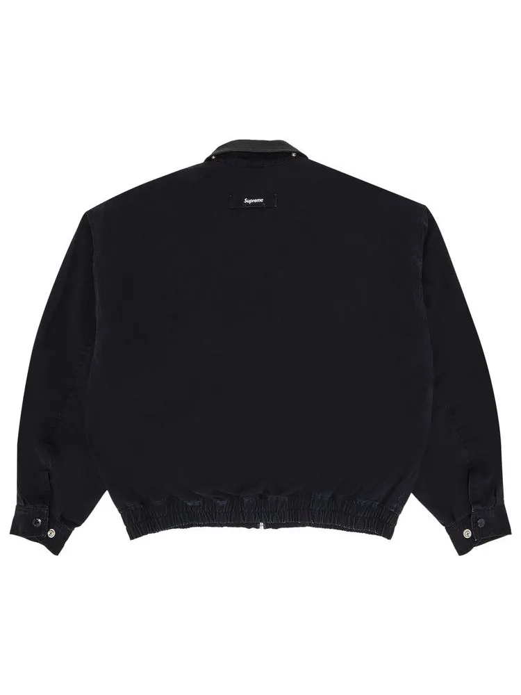 Куртка Supreme Leather Collar Utility Jacket — изображение 2 из 3, черный