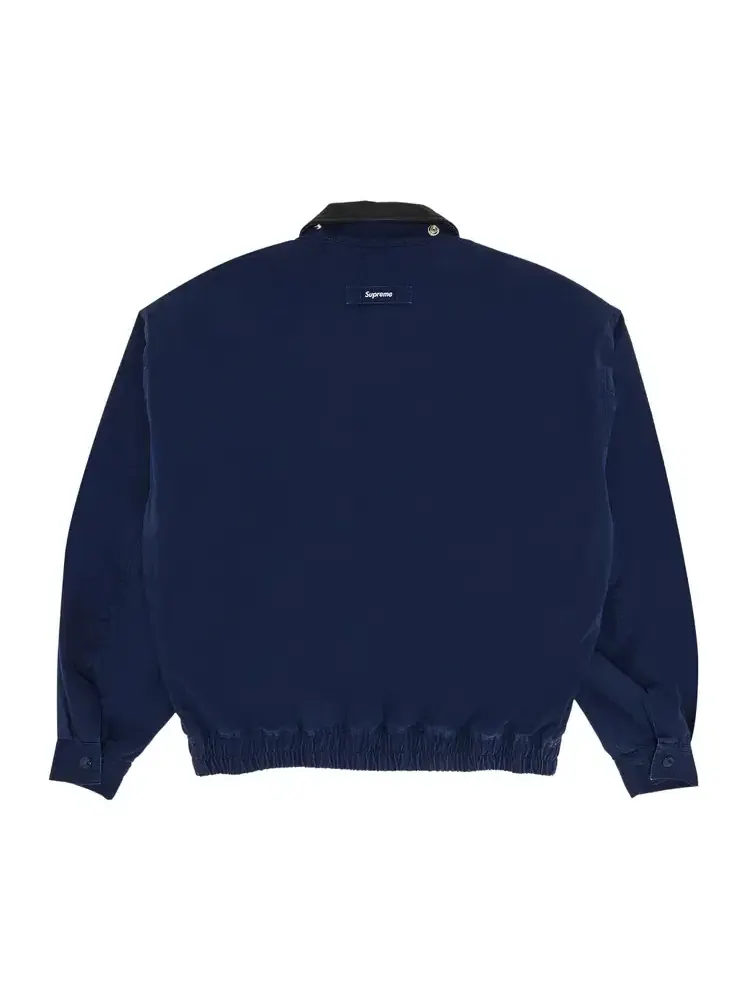 Куртка Supreme Leather Collar Utility Jacket — изображение 2 из 3, синий