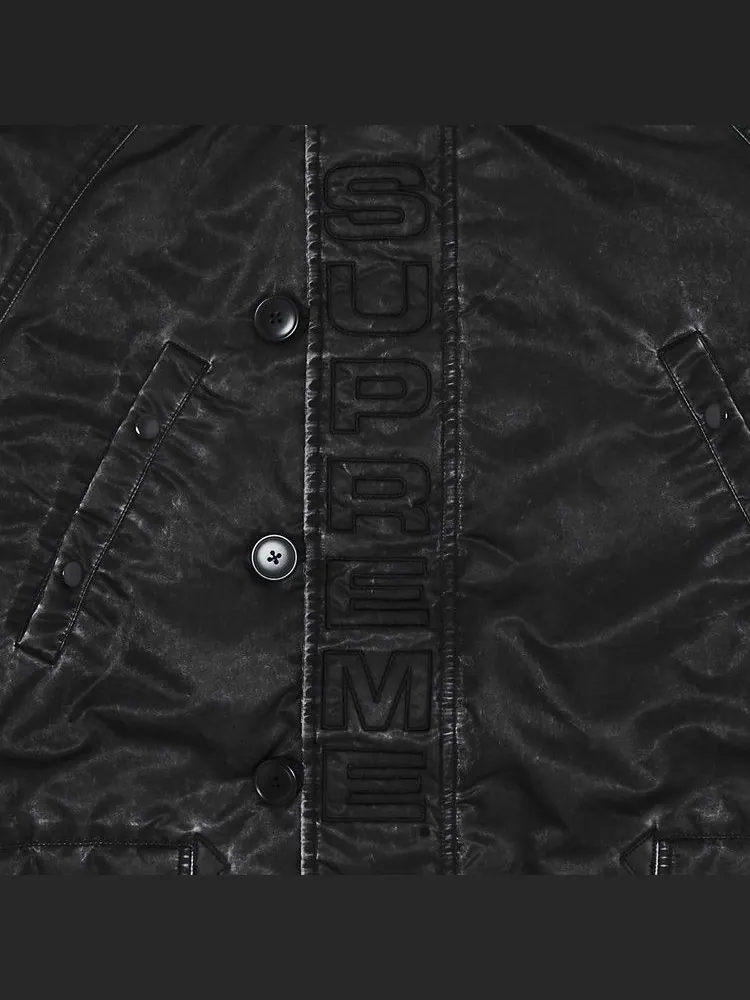 Парка Supreme Washed Flight Satin N-3B Parka — изображение 3 из 3, черный