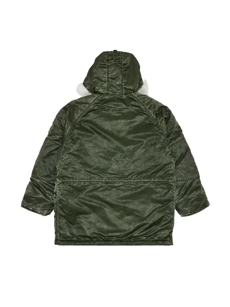 Парка Supreme Washed Flight Satin N-3B 'Olive' — изображение 2 из 3, зеленый