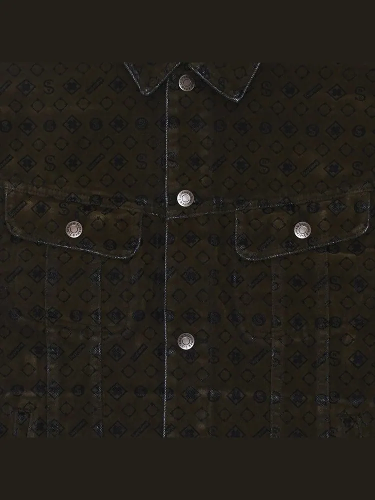 Куртка Supreme Flocked Denim Trucker Jacket — изображение 3 из 3, черный