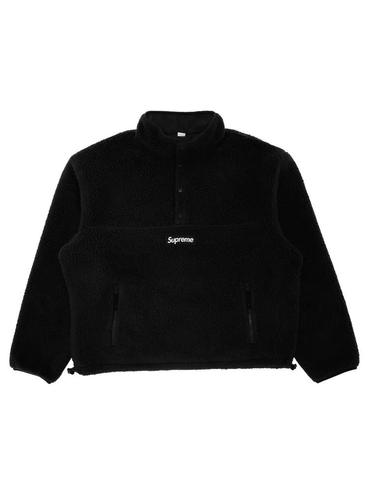 Куртка Supreme Polartec Shearling Reversible Pullover — изображение 1 из 5, черный