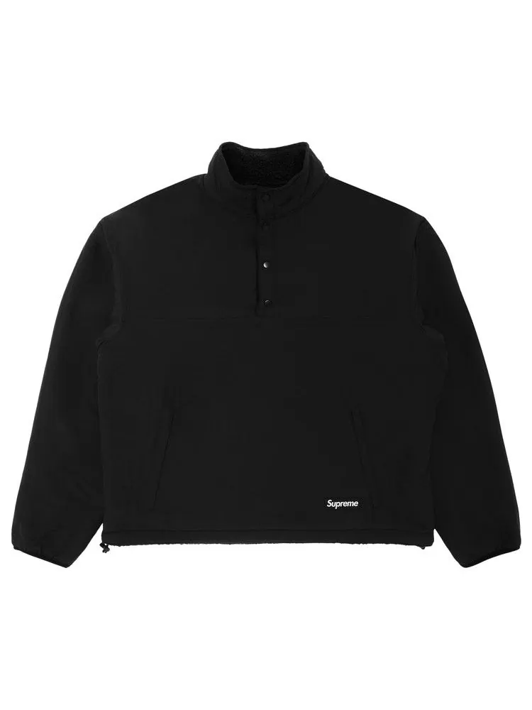 Куртка Supreme Polartec Shearling Reversible Pullover — изображение 3 из 5, черный