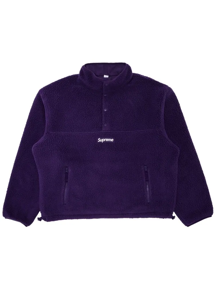 Пуловер Supreme Polartec Shearling Reversible Pullover 'Purple' — изображение 1 из 5, фиолетовый